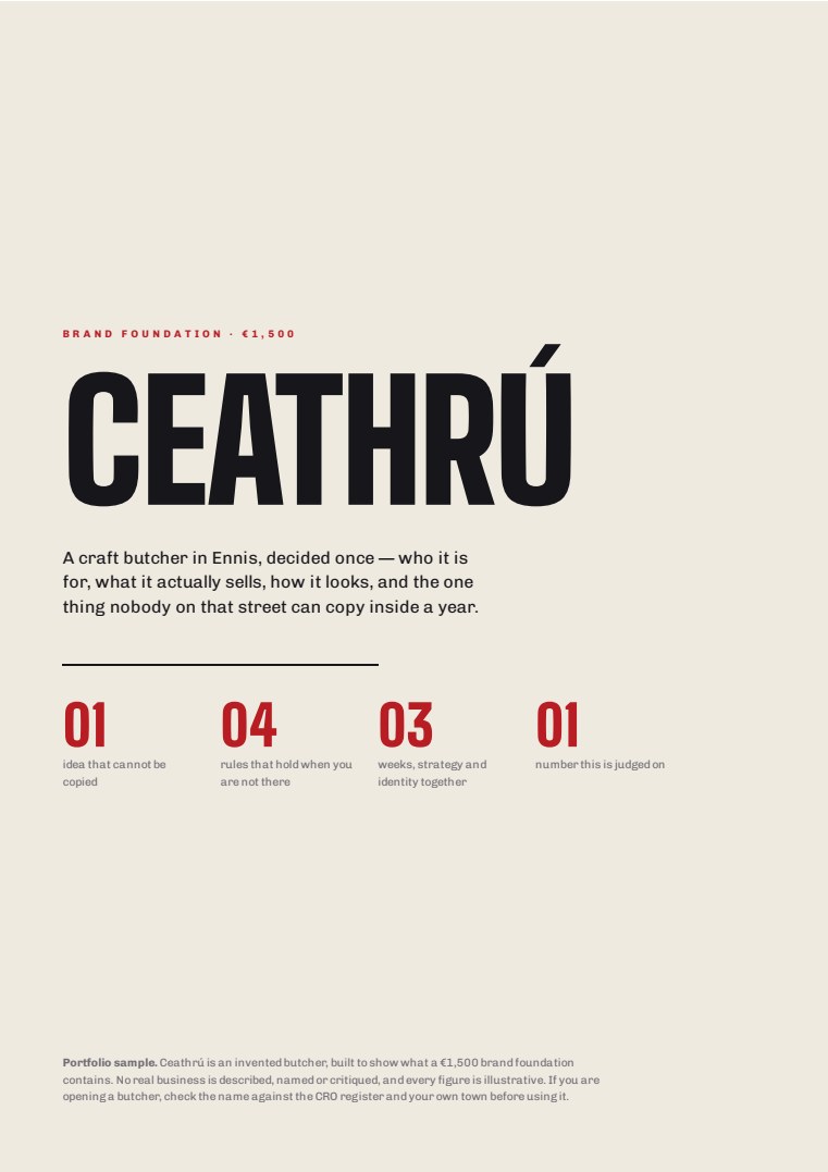 Cover of the Brand foundation sample for Ceathrú